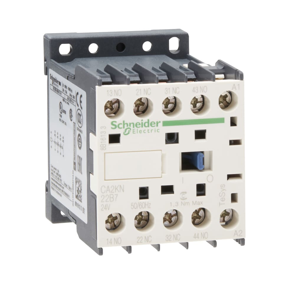 Contator Auxiliar Mini 24V 50/60Hz 2Na E 2Nf Ca2-Kn22B7 Schneider | Portal  Elétrico - Portal Eletrico